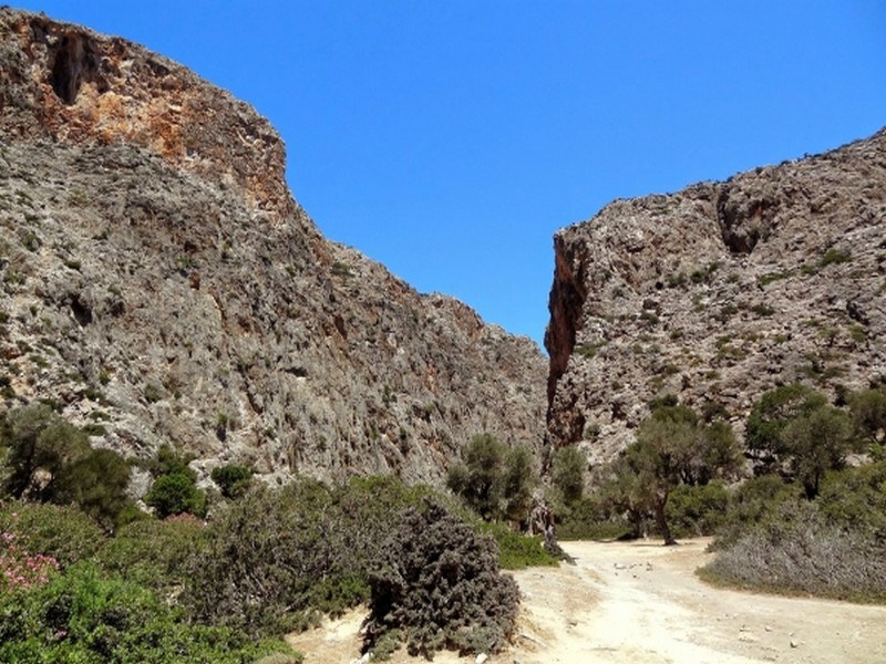 Inside Agiofarango Gorge