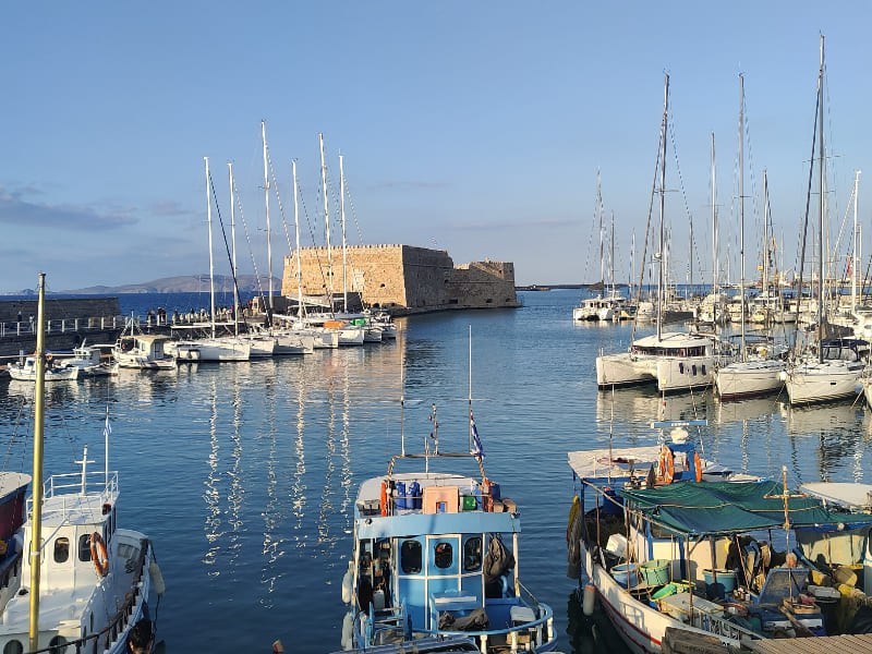 Lion Square or Morosini Lions Fountain in Heraklion,Crete